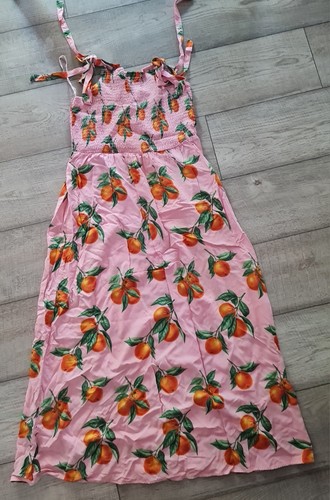 Maxikleid sommer kleid rosa - kleid, l