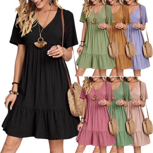 Damen sommer kleid bohemian - damen,