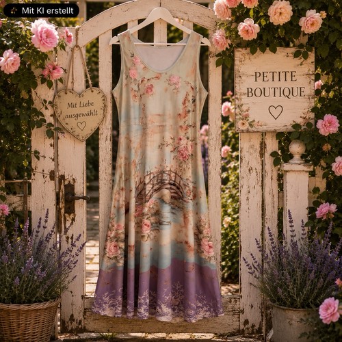 Damen maxikleid blumen - damen, xl