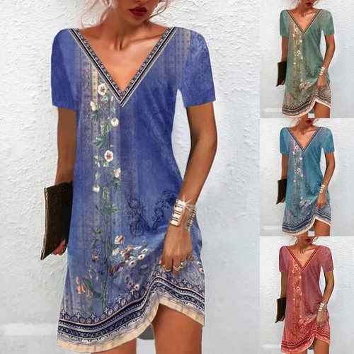 Damen blumen sommerkleid - blumen,