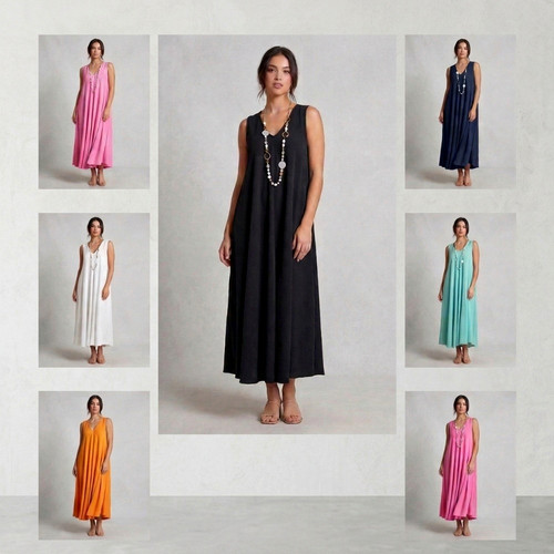 Elegantes damen maxikleid lang - elegantes,