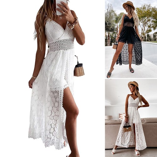 Frauen spitzen maxikleid ohne - frauen,