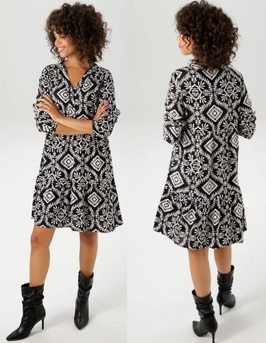Neu sommerkleid ornamentdruck - sommerkleid,