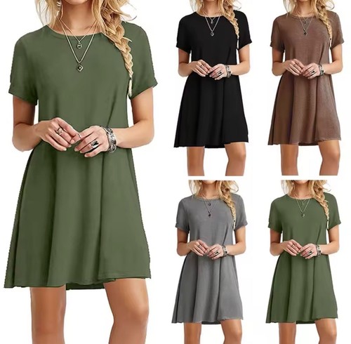 Damen sommerkleid kurzarm - damen,