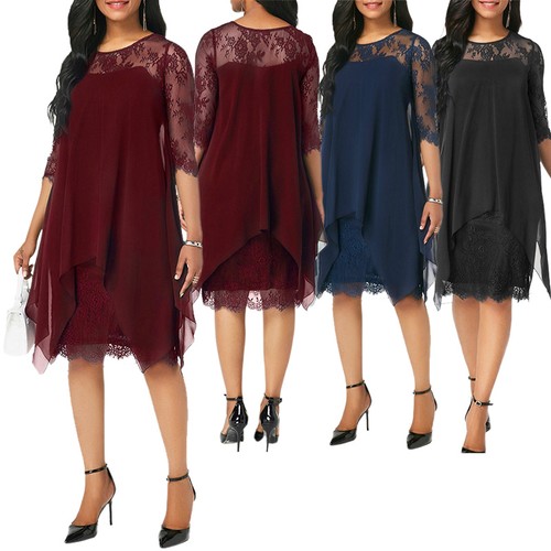 Damen chiffon partykleid - damen,