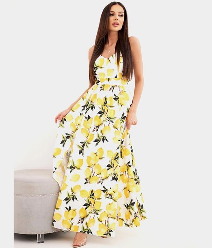 Maxi damenkleid mit - maxi,