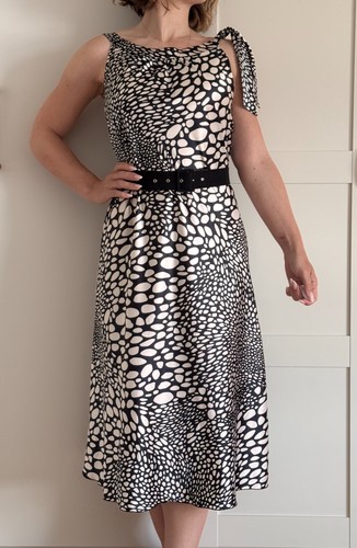 Midi kleid schwarz - kleid, weiß