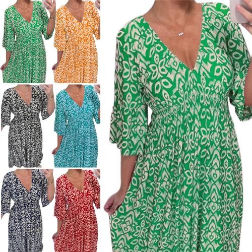 Damen ausschnitt sommerkleid - damen, v-ausschnitt
