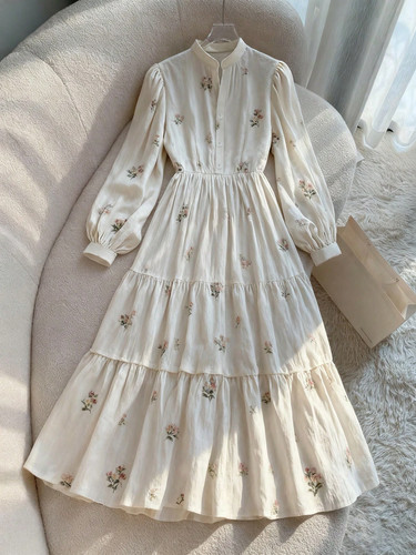 Damen elegantes blumenprint - elegantes,