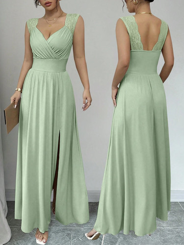 Elegantes langes damenkleid - langes,