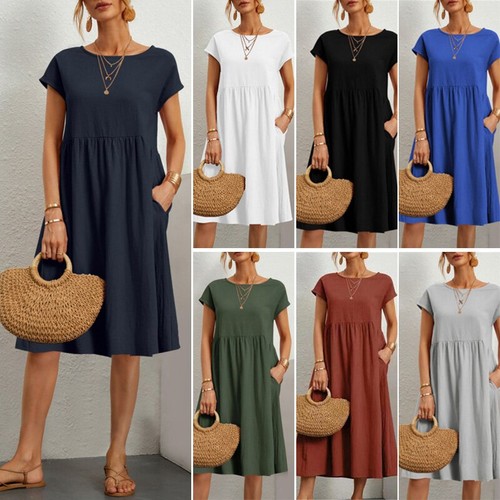 Damen sommer casual plain - damen,