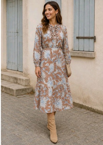 Damen maxi kleid - maxi,