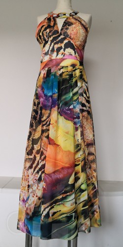 Buntes langes kleid - buntes,
